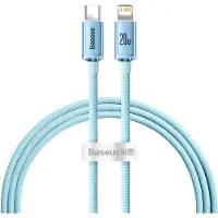 Baseus Crystal Shine Series Fast Charging Data Cable Type-C to iP 20W 1.2m Sky Blue