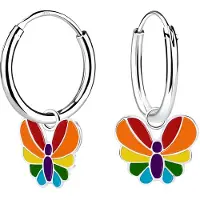 K3 WeLoveSilver - zilveren oorringen - collectie - vlinder - 7 mm