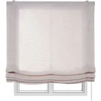 STORESDECO - Vouwgordijn zonder stokken, doorschijnend, Beige, 75x175 cm