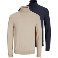 Jack & Jones Trui 'Emil Knit' beige gemêleerd