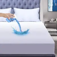 Zavelo Katoen Molton Waterdicht PU Hoeslaken - Lits-jumeaux (160x210 cm) - 100% Katoen - 30cm Hoekhoogte - Wasbaar tot 95 graden - Rondom Elastisch