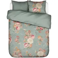 Essenza Dekbedovertrek Orianna Dusty Teal Satijn-240 x 200 / 220 cm | Lits-Jumeaux