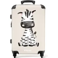 NoBoringSuitcases.com - Baby koffer zebra - Trolley groot - 60 liter
