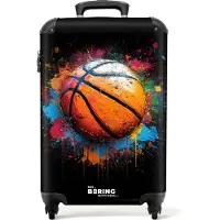 NoBoringSuitcases.com - Basketbal jongens koffer - Kinderkoffer jongen - Kindertrolley - 55x35x25