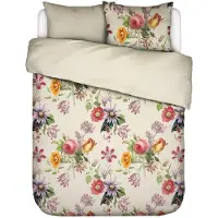 Essenza Dekbedovertrek Florea Vanille Satijn-200 x 200 / 220 cm | 2-Persoons