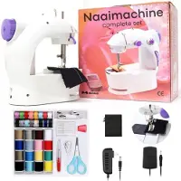 Membeli Mini Naaimachine - Elektrische Naaimachine - Werkt op Stekker