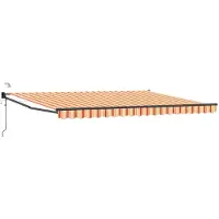 vidaXL Elektrisch Uitschuifbare Zonneluifel Multikleur 4 × 3 m