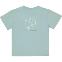LEVV Little T-shirt met backprint lichtblauw Jongens Katoen Ronde hals - maat 104