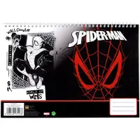Javoli Spiderman World of Webs A/4 spiraal schetsboek, 30 bladen
