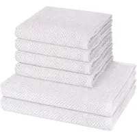 Cawö Sonstiges 4 X handdoek 2 X douchehanddoek - in set 6 pack Pure