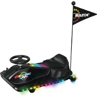 Razor Crazy Cart Shift Lightshow Car Zwart Kinderen