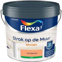 Flexa - Strak Op De Muur Binnen Mat - Vol Klaproos - Mengverf - 5 L