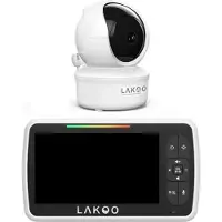 LAKOO PRO 5 Babyfoon - met Camera en Beeldscherm - 1080p Full HD - 5 inch monitor