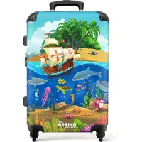 NoBoringSuitcases.com - Kindertrolley jongens - Reiskoffer kinderen - 20 kg bagage