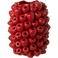 J-Line vaas Berry - keramiek - rood