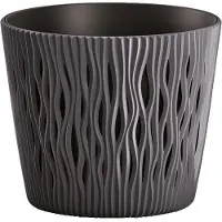 Prosperplast Round Flowerpot Sandy Round 22.5x22.5x19.2 Cm Grijs