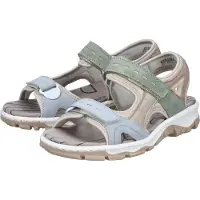 Rieker Wandelsandalen beige / crème / pastelblauw / lichtgroen