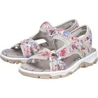 Rieker Wandelsandalen beige / lichtgrijs / rosa / wit
