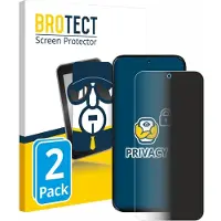 BROTECT - privacy screenprotector voor Motorola Moto G77 - Folie Beschermfolie Blauwlichtfilter 2 Stuks