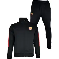 FC Barcelona Trainingspak Kinderen 25/26 - Maat 116 t/m 164 - Voetbalkleding - Jongens & Meisjes - Trainingspakken - Zwart - Officiële Fanmerchandise