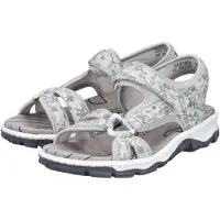 Rieker dames trekking sandalen hemelsblauw Sandalen 68879-69 Bloemmotief