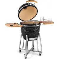 Klarstein Kingsize Kamado-Grill keramische grill 21" smoker slowcooking roestvrij staal