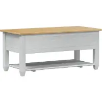 vidaXL Salontafel Wit 100 x 48 x 45 cm Massief grenenhout