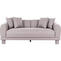 Beliani PORI - Driezitsbank - Taupe - Polyester
