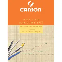Canson MILLIMETERBLOK A4 LICHTBRUIN