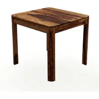 Wohnling Eettafel sheeshamhout bruin 80x80 cm