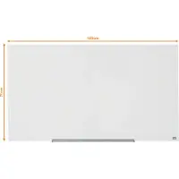 Nobo Impression Glasbord Magnetisch Eenzijdig 125 (B) x 70 (H) cm Wit
