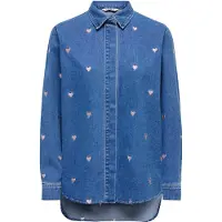 ONLY Blouse 'ONLVERA' blauw denim / oudroze