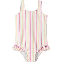 Name It Mini Badpak 'NMFZILUA' groen / lichtroze / donkerroze / wit