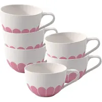 Villeroy & Boch Cappuccinotassen Fleur Couleur 300 ml Set van 6