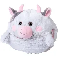 Noxxiez Cozy Knuffel Koe 35cm Wit wit Pluche Knuffel