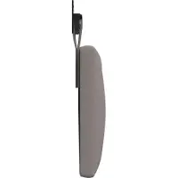 vidaXL Hangend hoofdbord Taupe Stof