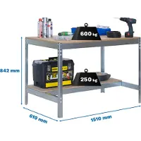 Simon Rack Simonwork (bancos De Trabajo) Bt0 Metaalplank 842x1510x610 Mm
