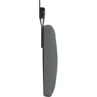 vidaXL Hangend hoofdbord Donkergrijs Stof