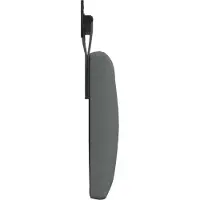 vidaXL Hangend hoofdbord Donkergrijs Stof