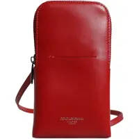 Dolce&Gabbana Rode Leren Handtas Telefoon Sling Crossbody Halsoverkop Tas