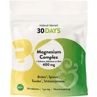 Holland & Barrett 30DAYS Magnesium Complex 400mg + Calcium, Selenium En Zink - 30 tabletten
