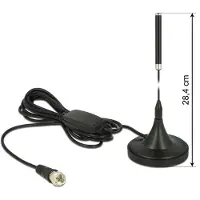 DeLOCK DAB+ Antenne met F (m) connector - 21 dBi - 2 meter