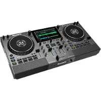 Numark Mixstream Pro Go - Standalone DJ-controller met batterij, DJ-mixer, luidsprekers, Amazon Music Unlimited, wifi, touchscreen, werkt met Serato DJ