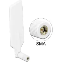 DeLOCK LTE (4G) en WLAN WiFi 5 2.4/5 GHz antenne - omnidirectioneel - SMA (m) - 1-4 dBi / wit