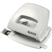 Leitz NeXXt Mini Perforator - Perforeert tot 16 vel - Extra handgreep en scherpe stansen - Wit