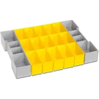 SORTIMO Indelings-set | B378xD313xH65 mm | geel/grijs | Geel/grijs | 1 stuk - 6000010091 6000010091