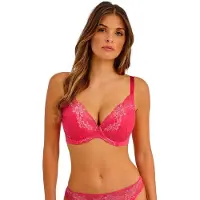 Wacoal - Plunge Push-Up BH Most Divine – Geranium – Kant & Microvezel – Verleidelijke Pasvorm- 75-90B