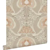 ESTAhome behang vintage bloemen in art nouveau stijl beige - 53 cm x 10.05 m - 139569