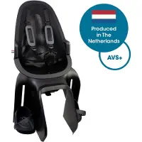 Qibbel Air Fietsstoeltje Achter AVS+ bevestiging - Fietszitje - Midnight Black