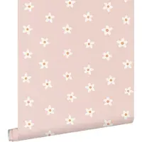 ESTAhome behang madeliefjes roze - 53 cm x 10.05 m - 131113